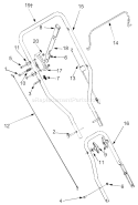Page B Diagram and Parts List for 25A-551B401 2003 Yard Man Edger